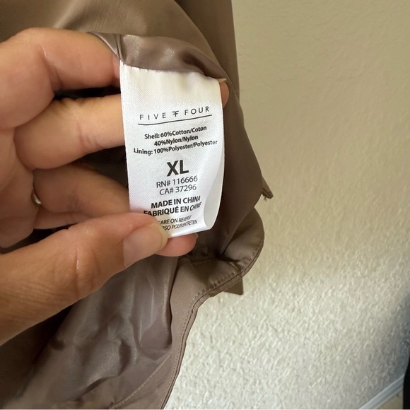 Five Four Tan Utility Jacket with Collared Neckline - Picture 5 of 5